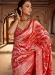 Crimson Woven Bridal Kanchivaram Saree